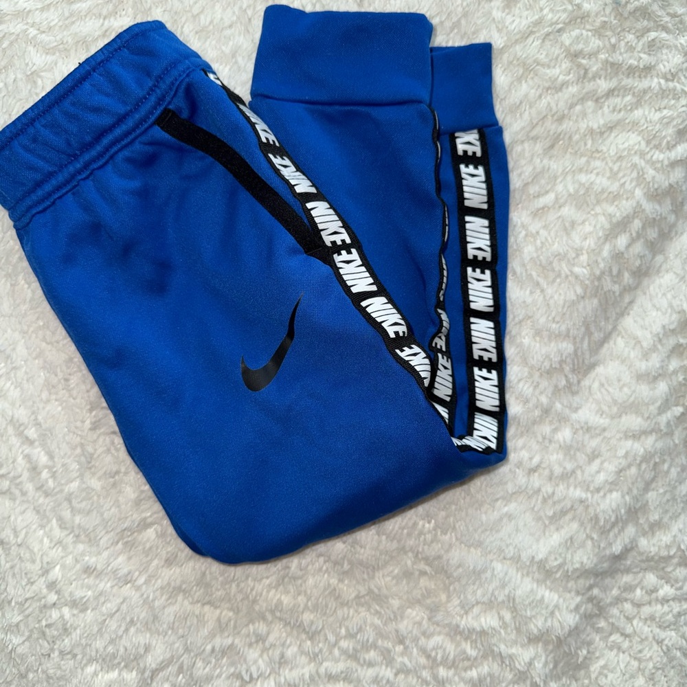 Nike Kids Blue Joggers with Black Details